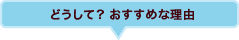 どうして？おすすめな理由